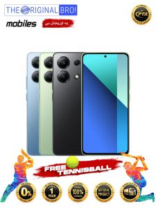 Redmi Note 13 8GB RAM 256GB Storage - PTA Approved (Official) - 1 Year Official Brand Warranty - Easy Installment - The Original Bro Mobiles-Free Tennis Ball